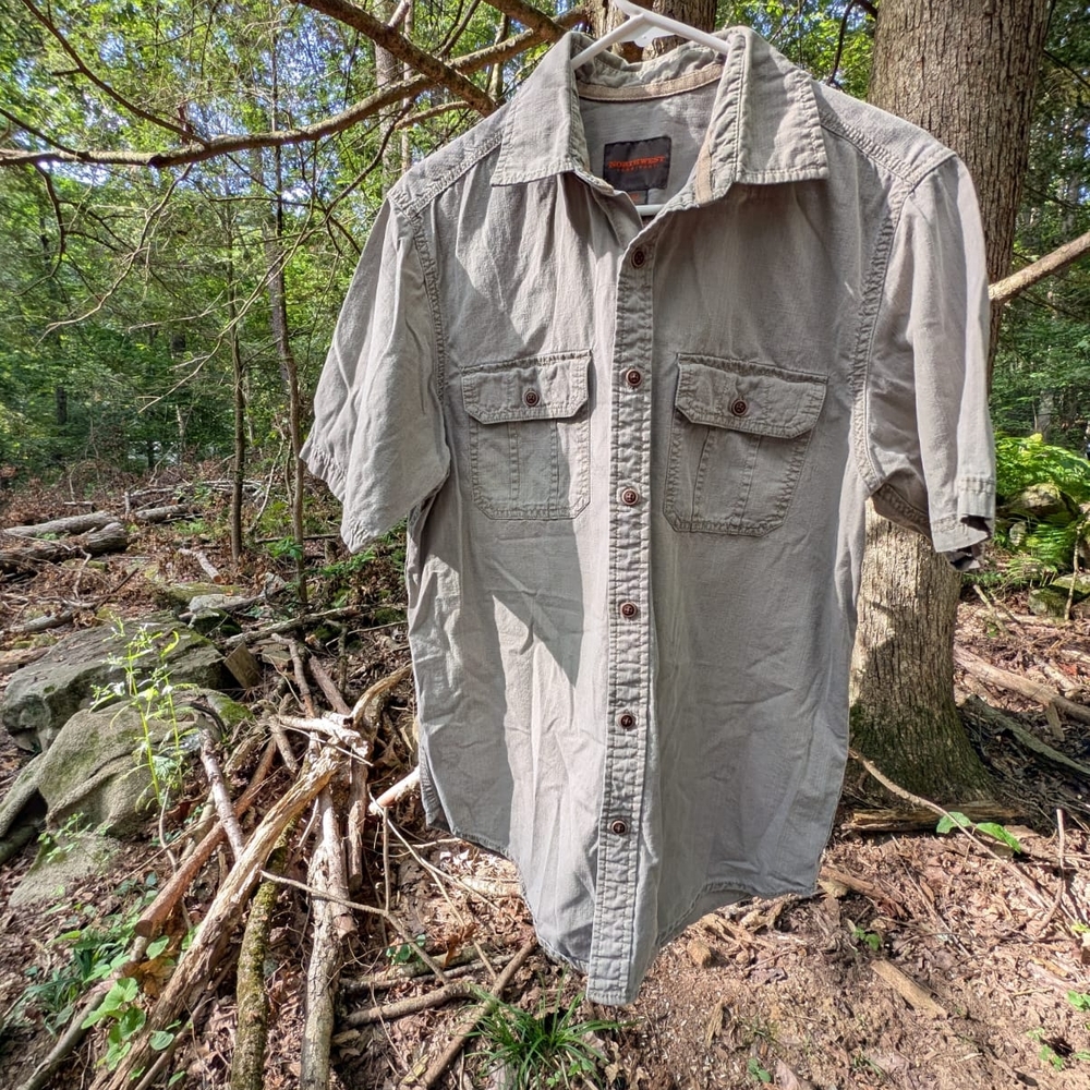 Northwest Territory Men's Tan Short Sleeve Shirt Jacket